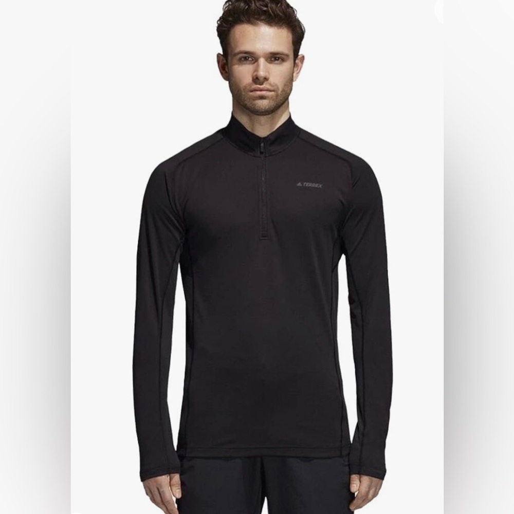 Adidas Terrex TraceRocker Half-Zip 'Black' Pullover DQ1506 Mens Size 2XL